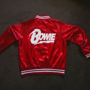 Women's Bowie Satin Bomber Jacket  - Large